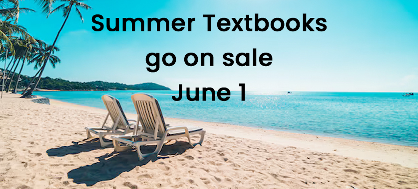 Summer 26 textbooks go on sale june 1