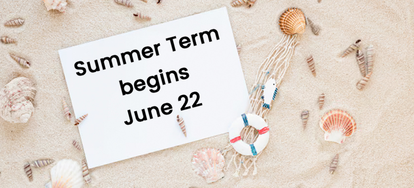 Summer 26 term begins june 22