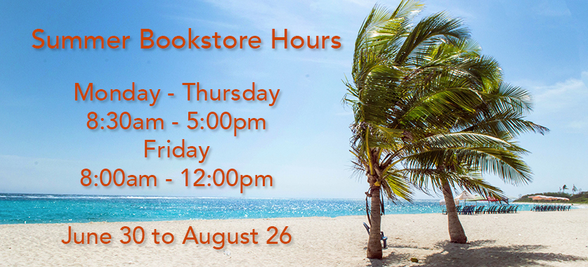 Summer Bookstore Hours 2023